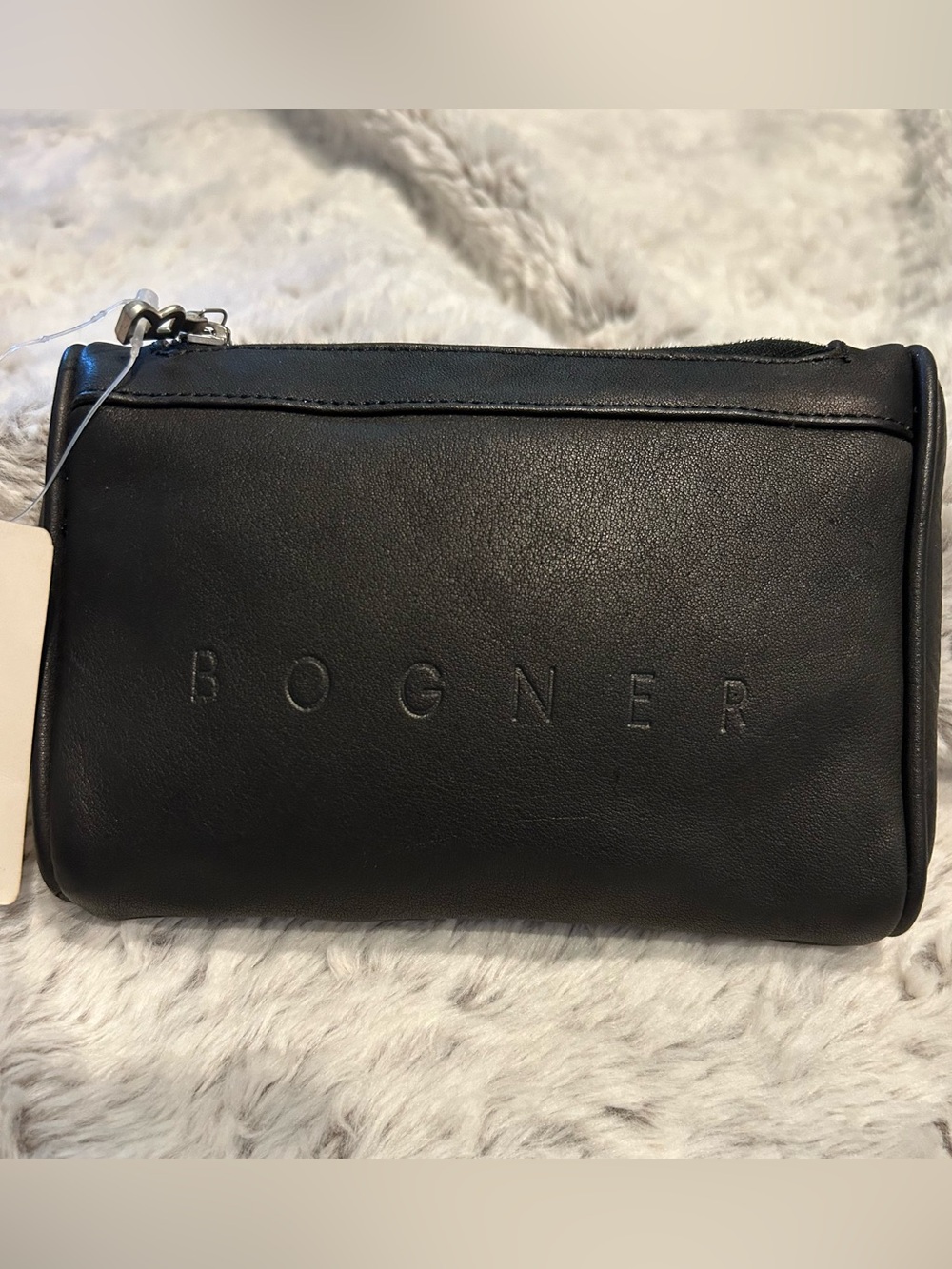 NWT Vintage Bogner Black Leather Nena Belt Bag